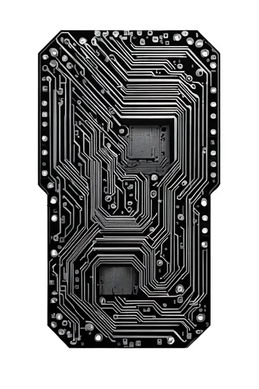 Circuit Board Design Connecting Empty Boxes
