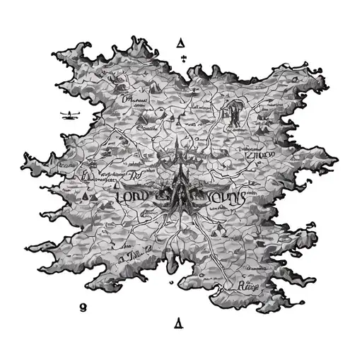 Lord Of The Rings Map