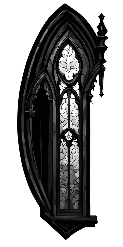 Stain Glass Gothic Window