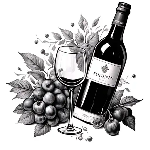 Wine Bottle And Wine