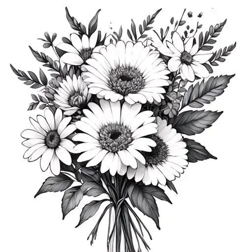 May July Birth Flower Bouquet