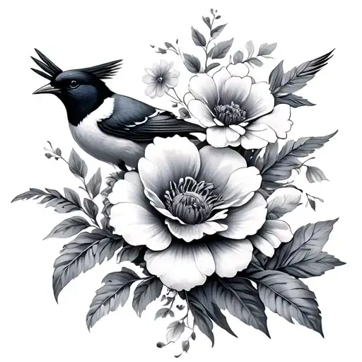 Flowers And Birds