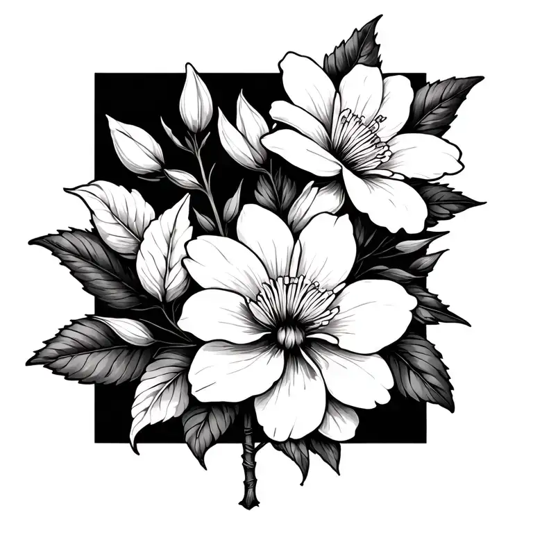 Peace And Jasmine Flowers