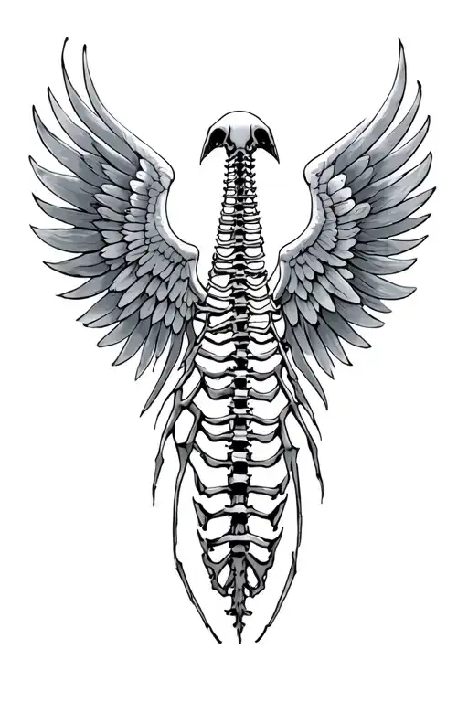 Spine And Wings Spread