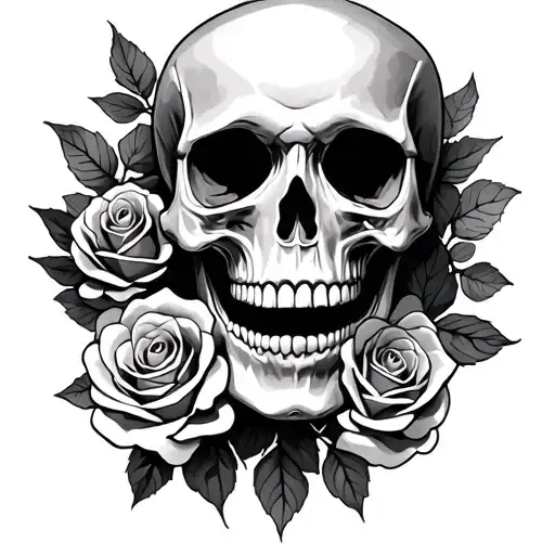 Skull And Roses