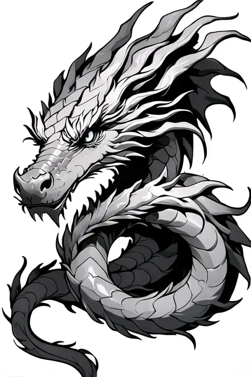 Dragon Wrapped Around Arm