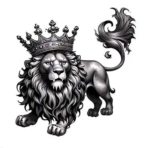 Scottish Lion With A Crown