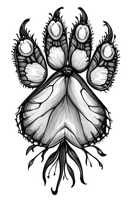 Butterfly Paw Print