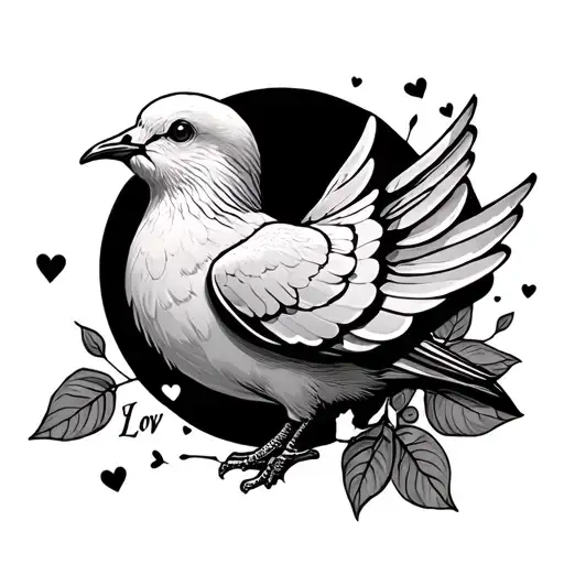 Dove With I Love You