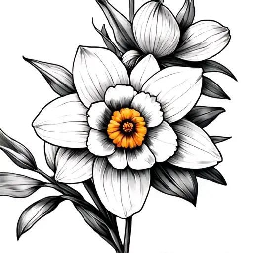 Daffodil And Marigold