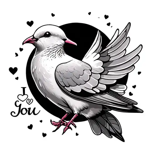 Dove With I Love You