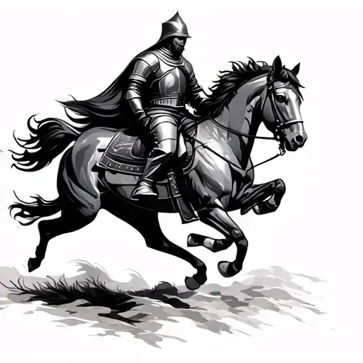 Knight Riding Horse