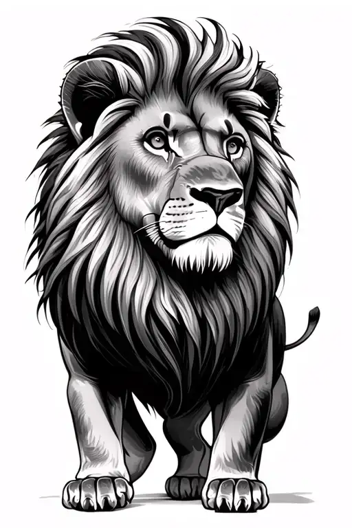 Lion Standing