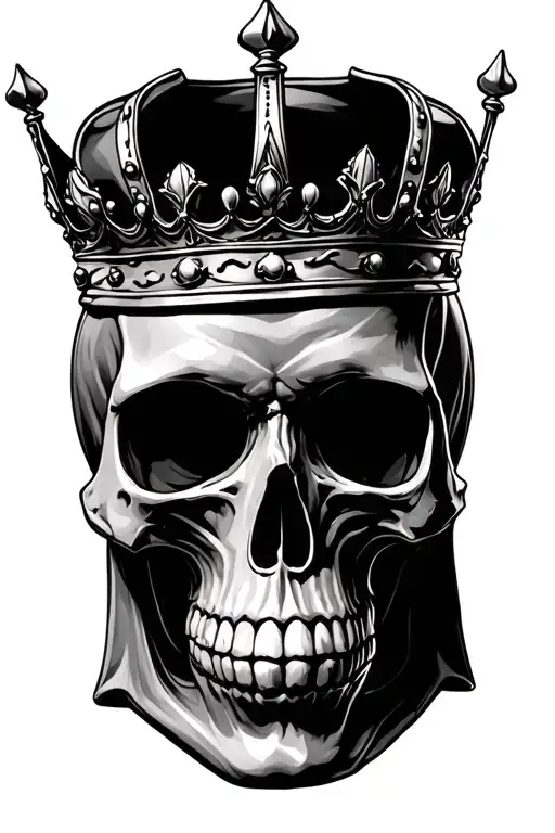 Skull Wearing A Crown