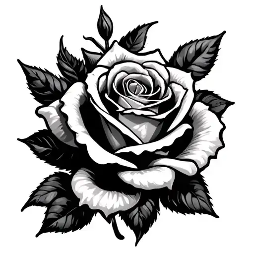 Rose Tattoo That Says Leena