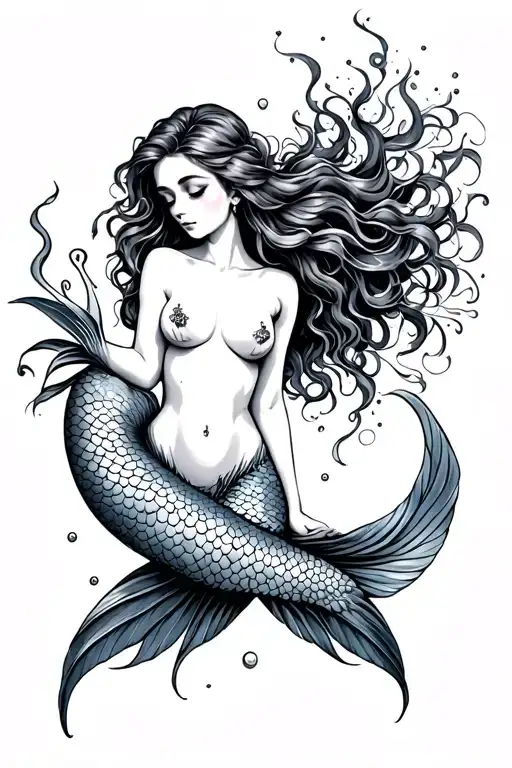 Topless Mermaid