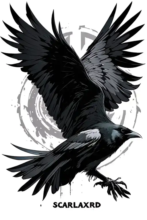 Dead Rising Scarlxrd Album Cover And Itachi Crow Flying