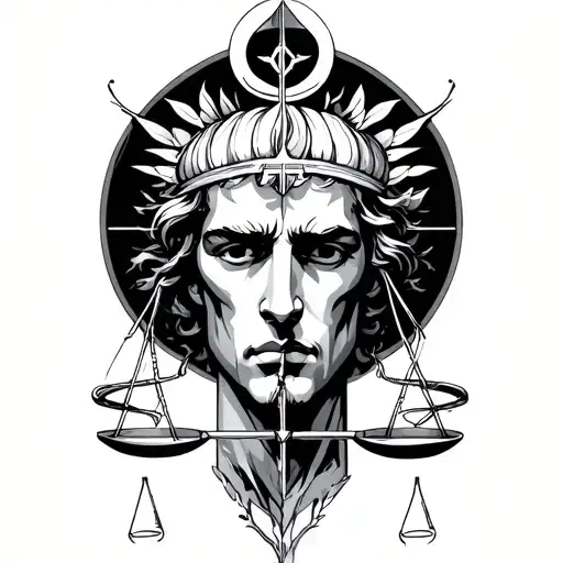 Libra Zodiac Sign Male And Minimal