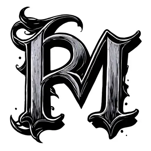 Letter R And M Joined Together