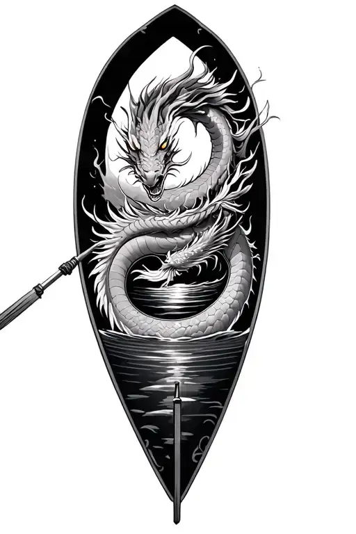 Dragon Boat Inside Representing The Client's