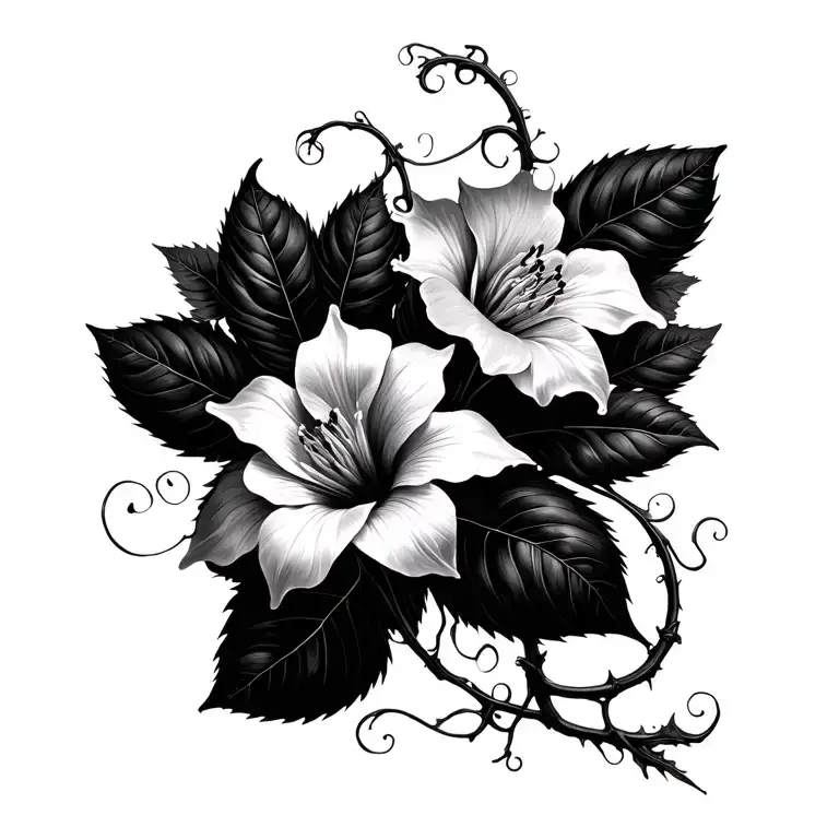 Long Moonflower Vine