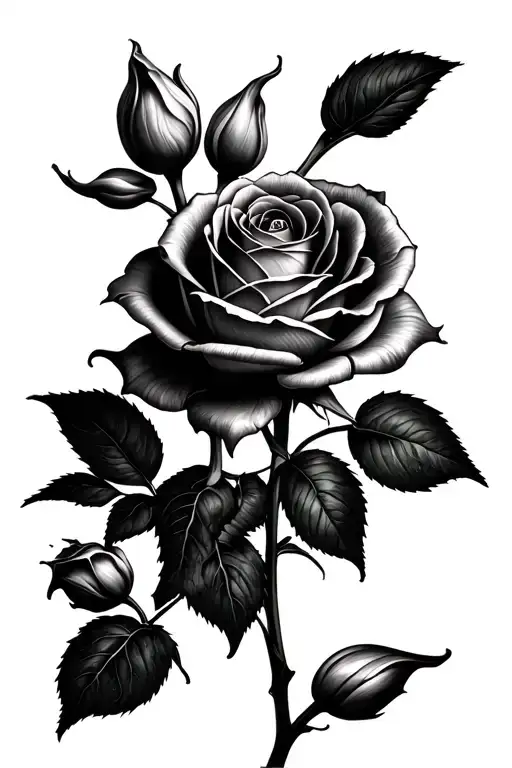 Rose & Tulip Flower With Virgo