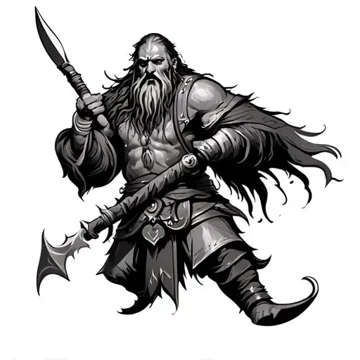 Weary Viking Warrior