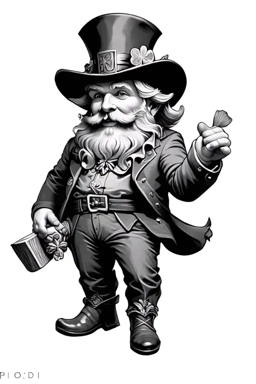 Black And Grey Leprechaun Mixed