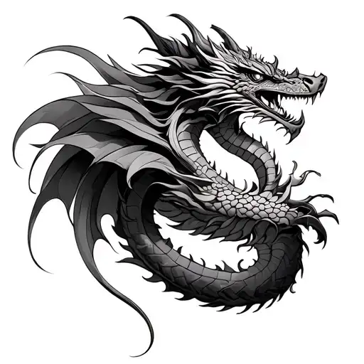 Dragon Wrap Around Forearm