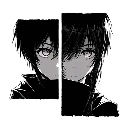 From Attack On Titan Eren And Mikasa Eyes When They Can See Eachother Through Their Eyes