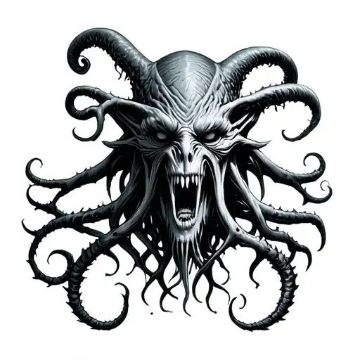 Lovecraft In Front Of Cuthulu