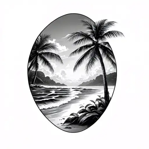 Tropical Beach Landscape