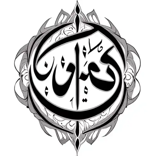 Persian Arabic Calligraphy Style