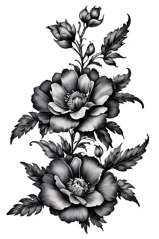 Narrow Floral Design