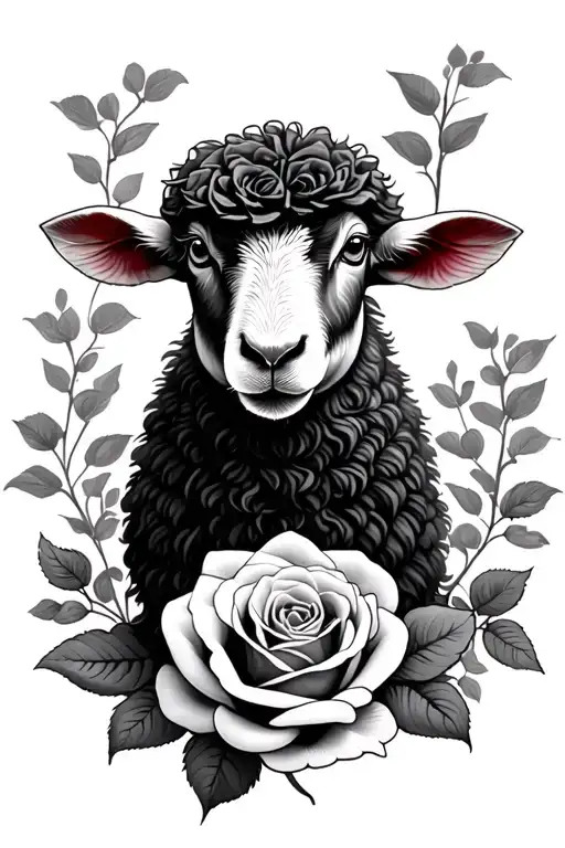 Black Sheep And Roses