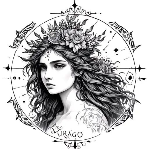 Virgo Zodiac Tatto