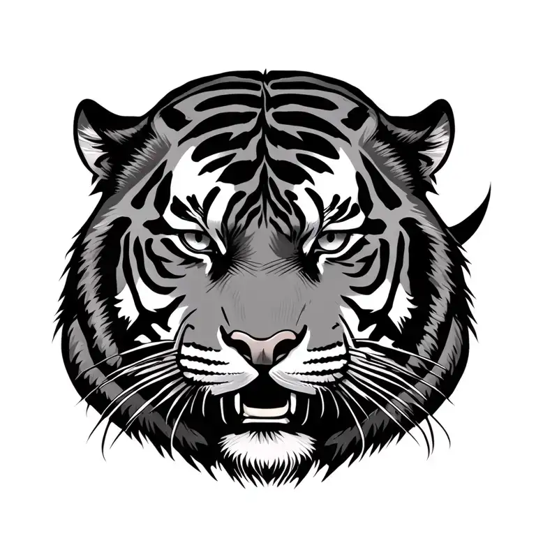 Mechanic Tiger Face Inside