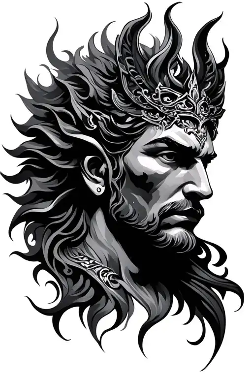 God Tatoo Design Combining