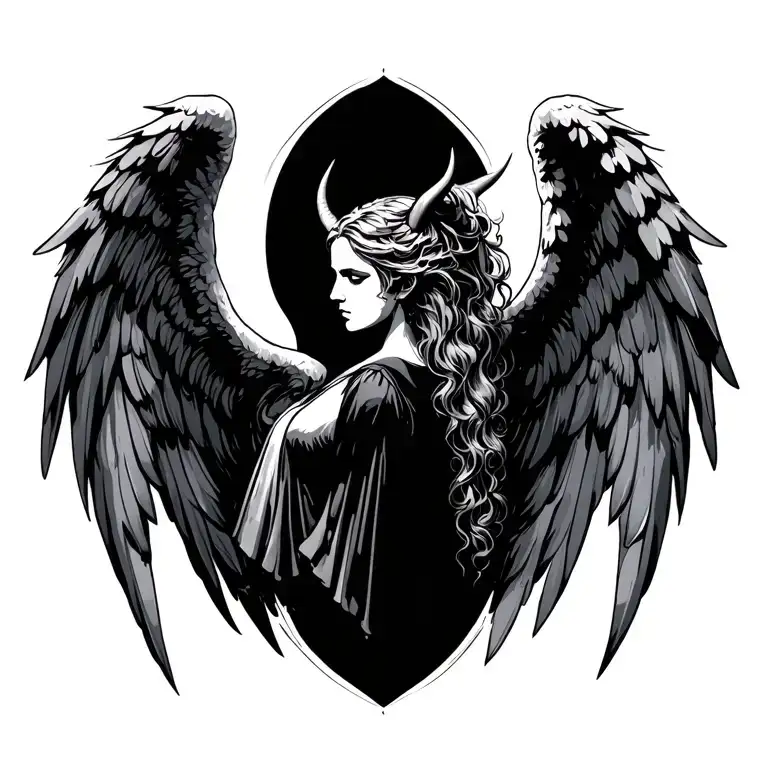 Angel And Devil Wings