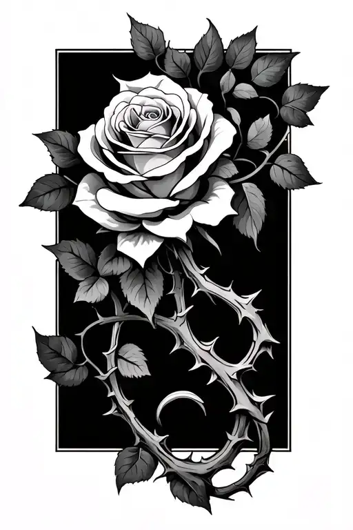 Rose And Thorn Vine Wrapping