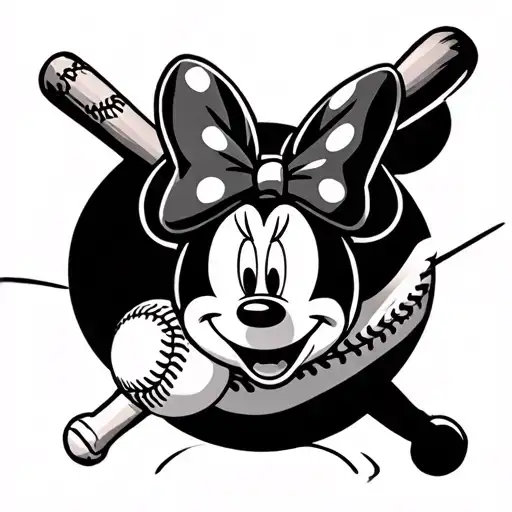 Minnie Mouse Baseball