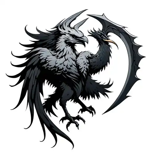 Cartoony Phoenix Scythe