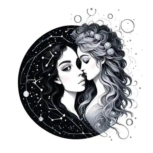 Aquarius Constellation Merging Together