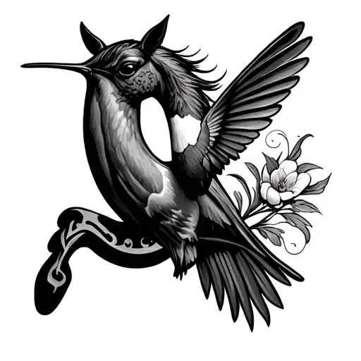 Guitar Hummingbird Horse Shoe