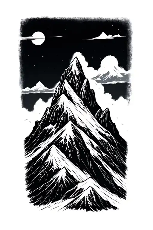 Mountain Peak Representing Mental Health Struggles