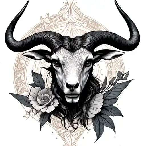 Libra Dan Taurus Tattoo Design Incorporating Elements