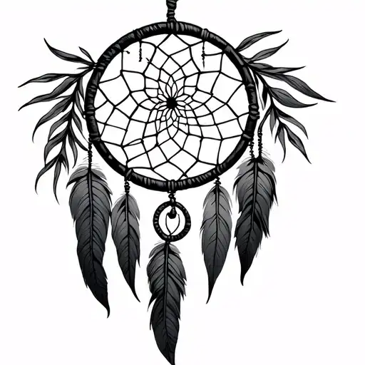 Dreamcatcher With Weeping Willow Webbing