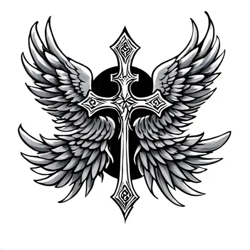 Cross And Wings