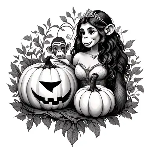 A Princess A Monkey And A Pumpkin Family Tree