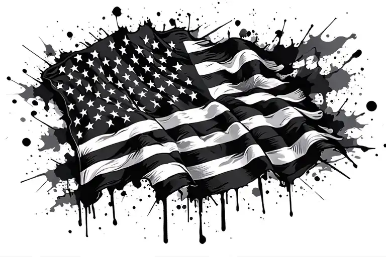 Trash Polka American Flag